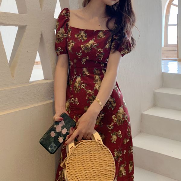 vintage floral print boho dress women drawstring split square collar midi dress elegant ladies short sleeve vestidos, Black;gray
vintage floral print boho dress women drawstring split square collar midi dress elegant ladies short sleeve vestidos, Black;gray