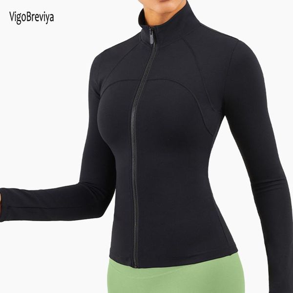 yoga outfits vigobreviay 2021 women's sport zipper jacket autumn long sleeve quick dry with slim solid running training gym coat, White;red
yoga outfits vigobreviay 2021 women's sport zipper jacket autumn long sleeve quick dry with slim solid running training gym coat, White;red
