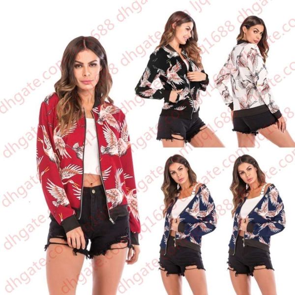 2020 women jacket baseball jackets printing coat fashion womens retro zipper up bomber jacket casual coat outwear fall bomber jacket, Black;brown
2020 women jacket baseball jackets printing coat fashion womens retro zipper up bomber jacket casual coat outwear fall bomber jacket, Black;brown