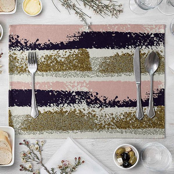 mats & pads painted stripes mat tableware drink cup for kitchen dining table placemat accessories tools
mats & pads painted stripes mat tableware drink cup for kitchen dining table placemat accessories tools