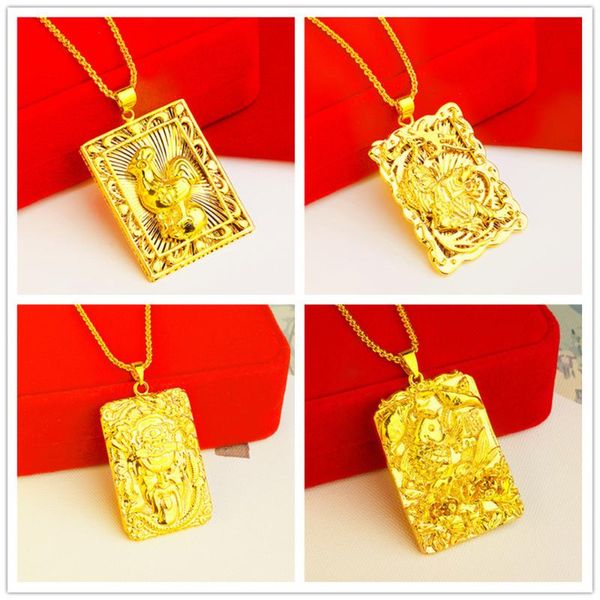 pendant necklaces 24k gold square ward off evil spirits necklace choker women jewelry gift rapper for men hip hop, Silver
pendant necklaces 24k gold square ward off evil spirits necklace choker women jewelry gift rapper for men hip hop, Silver
