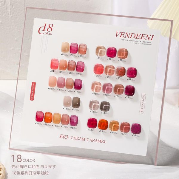 nail gel 18colors/set brown blue color polish semi permanent uv led autumn winter series matte jelly, Red;pink
nail gel 18colors/set brown blue color polish semi permanent uv led autumn winter series matte jelly, Red;pink