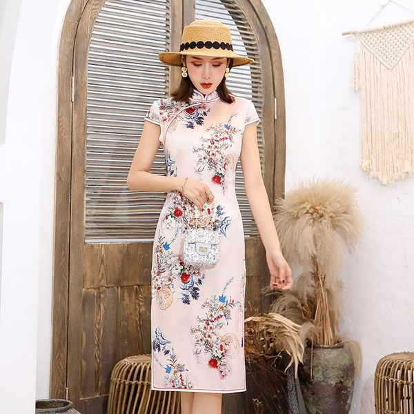 mid-length women print floral straight cheongsam elegant wedding party chinese dresses skirt vintage qipao large size 3xl, Red
mid-length women print floral straight cheongsam elegant wedding party chinese dresses skirt vintage qipao large size 3xl, Red