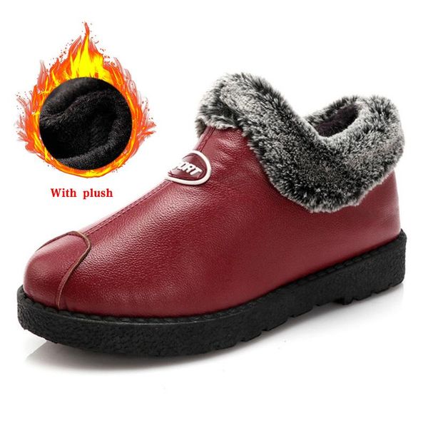 boots women warm snow faux fur ladies pu leather plush short female shoes mom waterproof slip on winter footwear, Black
boots women warm snow faux fur ladies pu leather plush short female shoes mom waterproof slip on winter footwear, Black