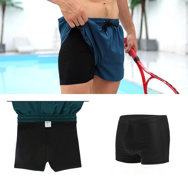 men's shorts beach pants can be loose in the wate plus size boxer stretch-lined swimming spring three-point swim trunks, White;black
men's shorts beach pants can be loose in the wate plus size boxer stretch-lined swimming spring three-point swim trunks, White;black