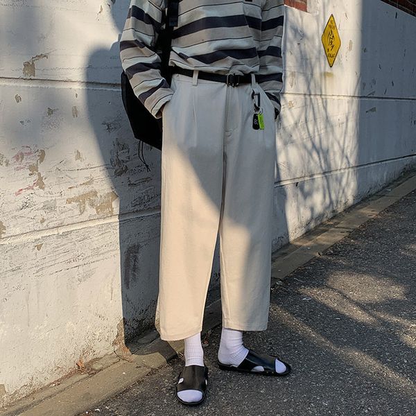 2021 new men's baggy casual fashion trend loose suit pants leisure black/white/khaki color western-style trousers size m-2xl hfos
2021 new men's baggy casual fashion trend loose suit pants leisure black/white/khaki color western-style trousers size m-2xl hfos