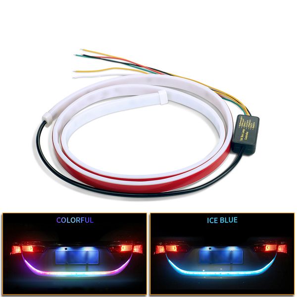 1.2m car rear trunk tail light dynamic streamer lighting turn signal reverse warning lamp car floating led strip 4- function 12v
1.2m car rear trunk tail light dynamic streamer lighting turn signal reverse warning lamp car floating led strip 4- function 12v