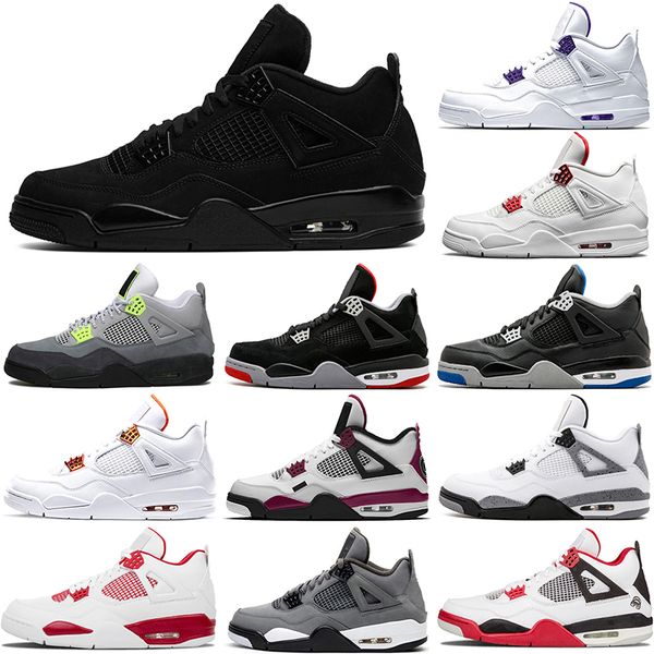2021 fashion men high basketball shoes 4 4s black cat court purple university red neon bred alternate motorsport orange metallic white cemen
2021 fashion men high basketball shoes 4 4s black cat court purple university red neon bred alternate motorsport orange metallic white cemen