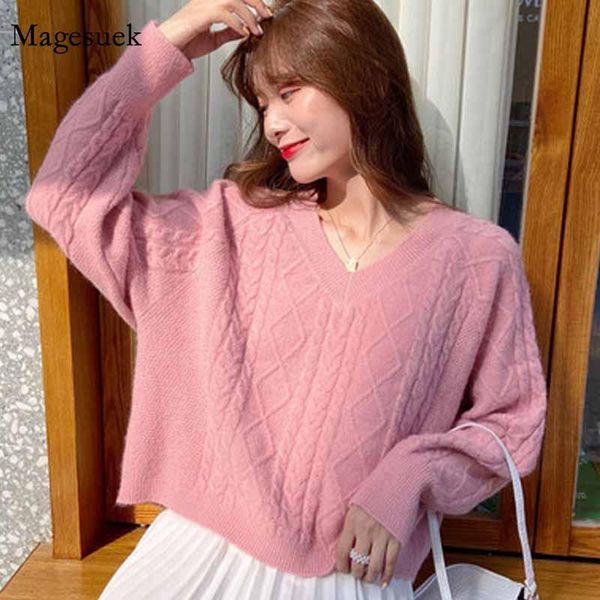 women's sweaters loose pullover autumn and winter v-neck plus size knitted jumper solid twist diamond sweet for women 11638, White;black
women's sweaters loose pullover autumn and winter v-neck plus size knitted jumper solid twist diamond sweet for women 11638, White;black