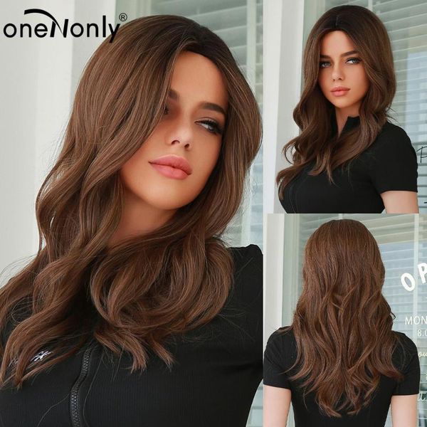 synthetic wigs onenonly ombre brown long wig middle part hair cosplay natural wavy heat resistant for women, Black
synthetic wigs onenonly ombre brown long wig middle part hair cosplay natural wavy heat resistant for women, Black