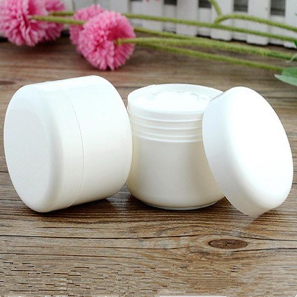 30pcs/lot 100g white cream jar cosmetic empty jar pot makeup face cream container bottle plastic sample makeup sub-bottling
30pcs/lot 100g white cream jar cosmetic empty jar pot makeup face cream container bottle plastic sample makeup sub-bottling