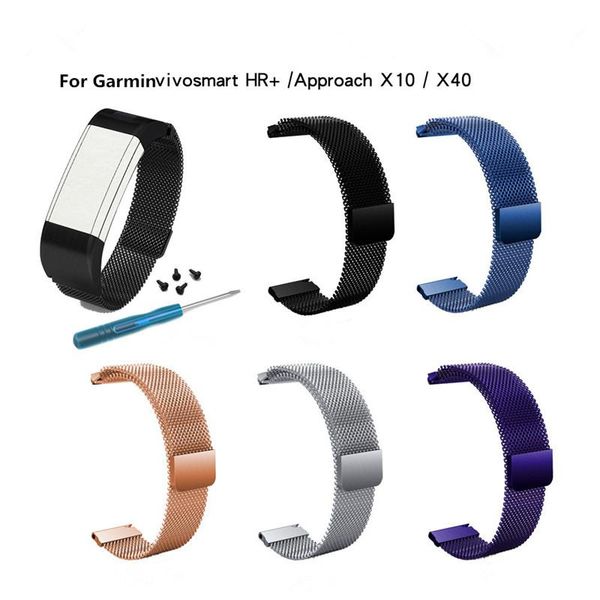 watch bands milanese watchband for garmin vivosmart hr plus approach x10 x40 quick release band mesh stainless steel strap wristband, Black;brown
watch bands milanese watchband for garmin vivosmart hr plus approach x10 x40 quick release band mesh stainless steel strap wristband, Black;brown