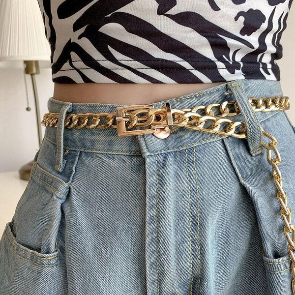 belts metal chain women belt gold silver waist dress jeans lady waistband fashion punk hip hop accessories body, Black;brown
belts metal chain women belt gold silver waist dress jeans lady waistband fashion punk hip hop accessories body, Black;brown