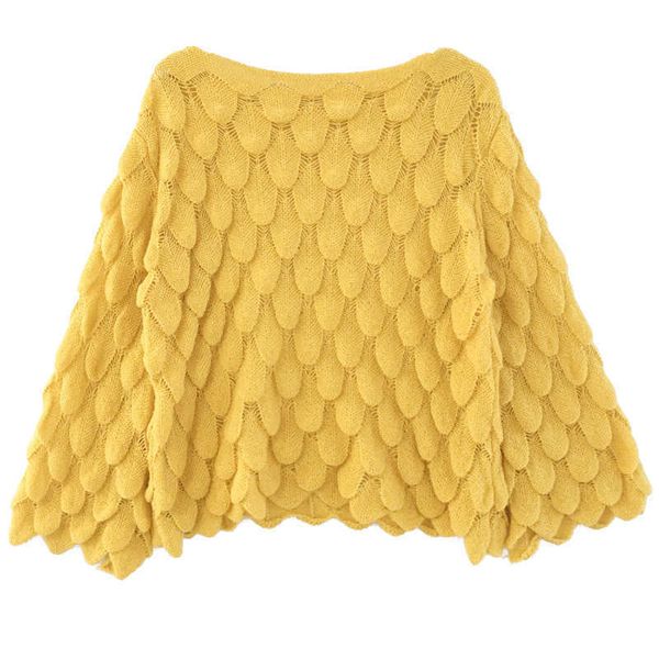 perhaps u yellow pink white knitted loose solid flare sleeve slash neck long sleeve hollow out blouse b0140 210529
perhaps u yellow pink white knitted loose solid flare sleeve slash neck long sleeve hollow out blouse b0140 210529