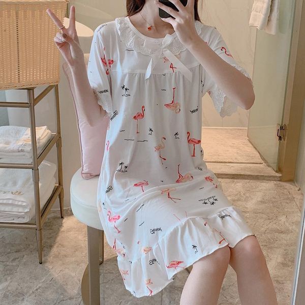 summer new women cotton nightgown printing sleepwear shortless sleeve pyjamas lace decot girl short nightdress, Black;red
summer new women cotton nightgown printing sleepwear shortless sleeve pyjamas lace decot girl short nightdress, Black;red