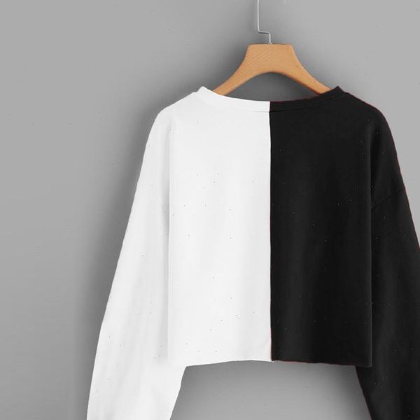 womens solid long sleeve splice sweatshirt short pullover hooded blouse women clothing blusas, Black
womens solid long sleeve splice sweatshirt short pullover hooded blouse women clothing blusas, Black