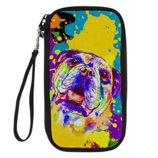 card holders colorful french bulldogs travel passport documents boarding cover ticket folder painting protection bag, Brown;gray
card holders colorful french bulldogs travel passport documents boarding cover ticket folder painting protection bag, Brown;gray
