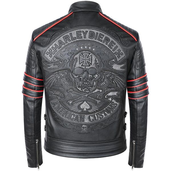 men's leather & faux 2021 black embroidery skull motorcycle jackets men natural cowhide moto jacket biker genuine slim coat
men's leather & faux 2021 black embroidery skull motorcycle jackets men natural cowhide moto jacket biker genuine slim coat
