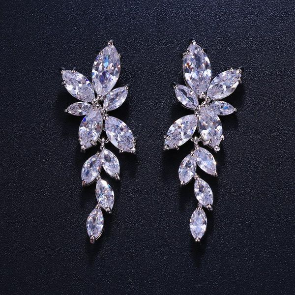 dangle & chandelier orztoon trend olive leaf zircon unusual earrings for women exquisite creative engagement bridal fashion jewelry 2021, Silver
dangle & chandelier orztoon trend olive leaf zircon unusual earrings for women exquisite creative engagement bridal fashion jewelry 2021, Silver