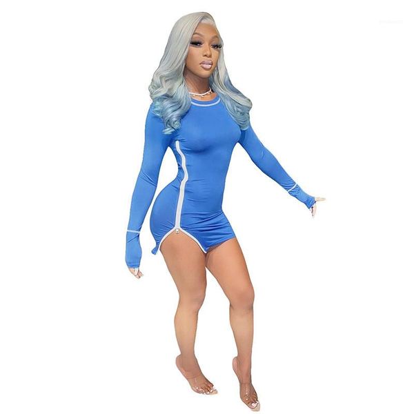 casual long sleeve females clothing blue womens designer dresses zipper high split womens designer bodycon dresses, Black;gray
casual long sleeve females clothing blue womens designer dresses zipper high split womens designer bodycon dresses, Black;gray