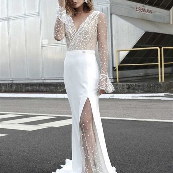 lace 2021 new wedding es long sleeve v-neck boho bridal gowns satin illusion back white vestido de noiva plus size custom-made 5n20
lace 2021 new wedding es long sleeve v-neck boho bridal gowns satin illusion back white vestido de noiva plus size custom-made 5n20