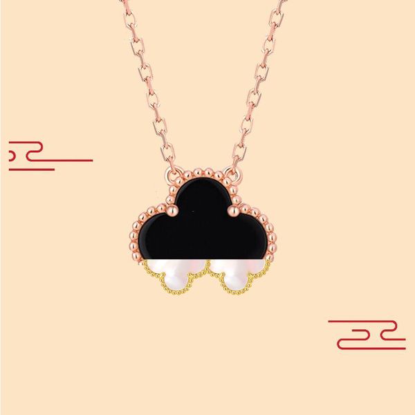 van clover necklace 18k lucky four-leaf clover necklace female rose gold classic fashion red and black agate pendant simple personality tren, Silver
van clover necklace 18k lucky four-leaf clover necklace female rose gold classic fashion red and black agate pendant simple personality tren, Silver