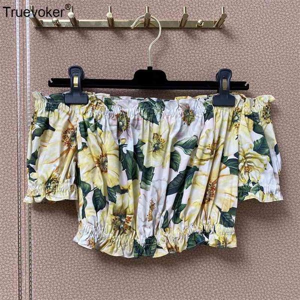 truevoker summer runway fashion cotton crop lady slash collar off shoulder floral print blouse women designer 210602, White
truevoker summer runway fashion cotton crop lady slash collar off shoulder floral print blouse women designer 210602, White