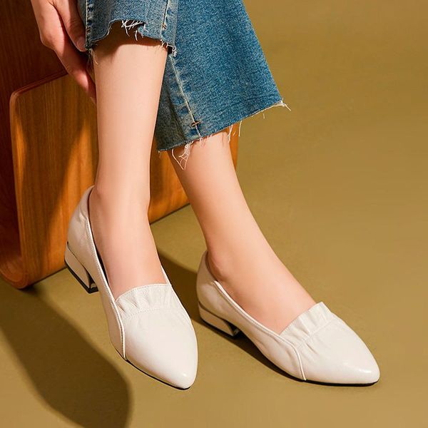 dress shoes women pump pointed toe slip on low heels female loafers moccasins pleated summer sping pu leather ladies footwear fashion, Black
dress shoes women pump pointed toe slip on low heels female loafers moccasins pleated summer sping pu leather ladies footwear fashion, Black