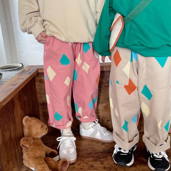 trousers kids pants babies boys color diamond pattern printing children clothing autumn toddler girls casual loose, Blue
trousers kids pants babies boys color diamond pattern printing children clothing autumn toddler girls casual loose, Blue