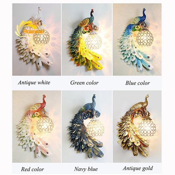 vintage colorful peacock wall lamp lighting hanging ball european crystal sconce wall lights for bedroom living room decoration
vintage colorful peacock wall lamp lighting hanging ball european crystal sconce wall lights for bedroom living room decoration