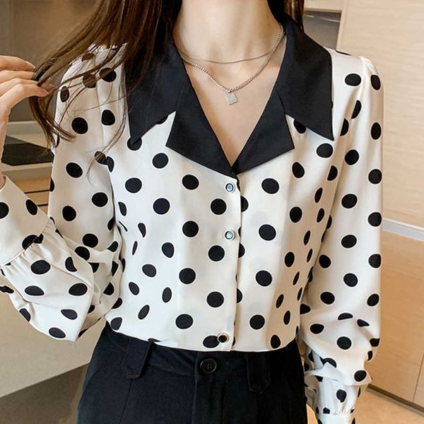 long sleeve women shirt blouse women blusas mujer de moda v-neck dot chiffon blouse shirt women clothing busa e567 210602, White
long sleeve women shirt blouse women blusas mujer de moda v-neck dot chiffon blouse shirt women clothing busa e567 210602, White