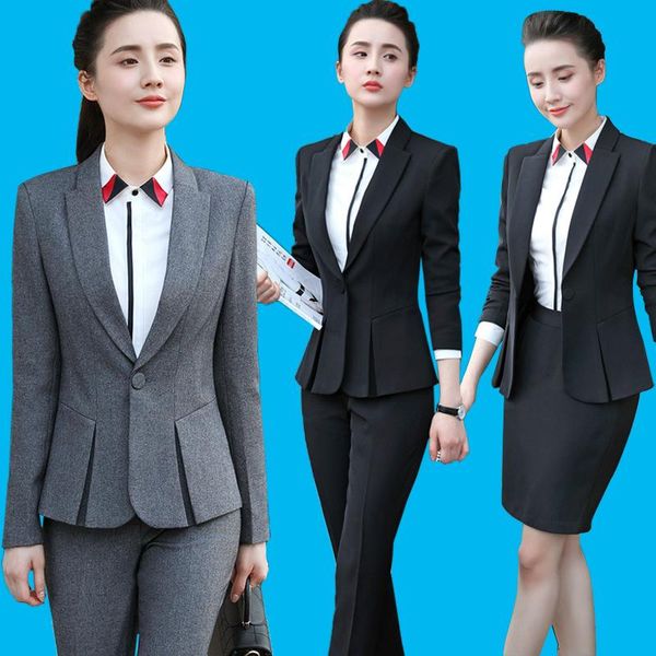 women's suits & blazers formal women office ol uniform designs elegant dark business gray pant work wear jacket with trousers 2 piece s, White;black
women's suits & blazers formal women office ol uniform designs elegant dark business gray pant work wear jacket with trousers 2 piece s, White;black