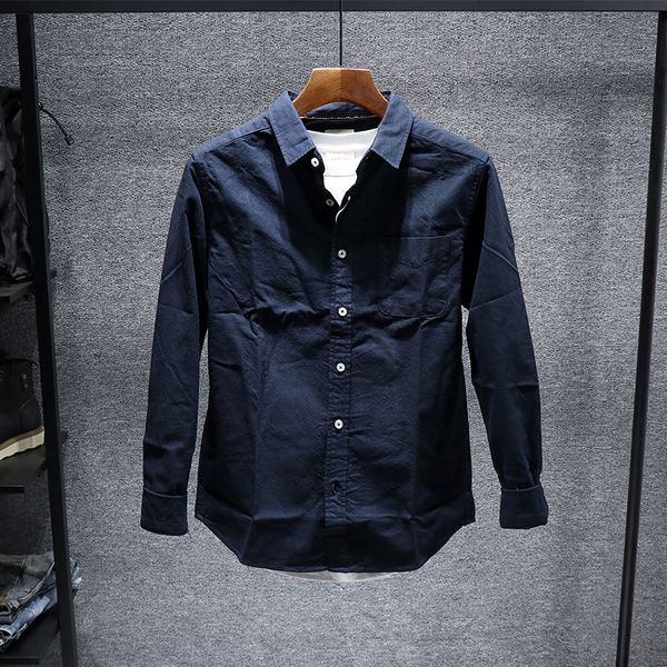 2021 simple pocket new autumn versatile slim men's pure cotton long sleeve japanese fashion youth shirt 0525 c7am, White;black
2021 simple pocket new autumn versatile slim men's pure cotton long sleeve japanese fashion youth shirt 0525 c7am, White;black