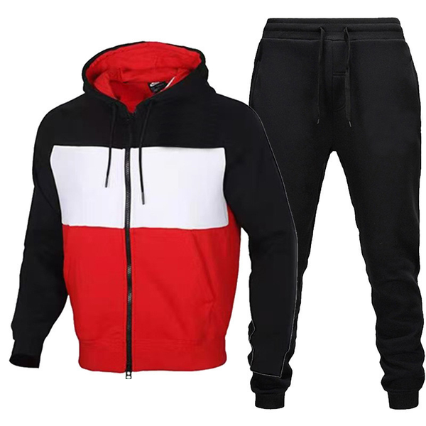 men's tracksuits patchwork streetwear men joggers suit sets tracksuit set male brand zipper sweatshirt +pants casual sportswear jogging, Gray
men's tracksuits patchwork streetwear men joggers suit sets tracksuit set male brand zipper sweatshirt +pants casual sportswear jogging, Gray