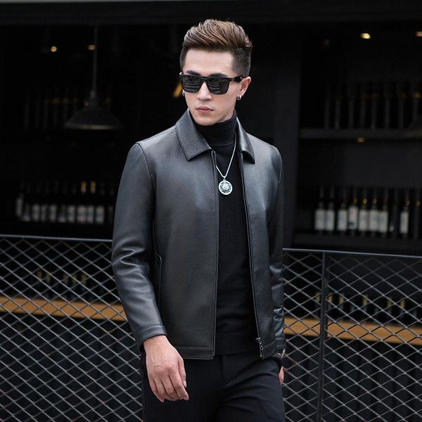 men's leather & faux jacket 100% deerskin coat real genuine jackets spring autumn slim luxury coats 1yw17033f kj3921, Black
men's leather & faux jacket 100% deerskin coat real genuine jackets spring autumn slim luxury coats 1yw17033f kj3921, Black