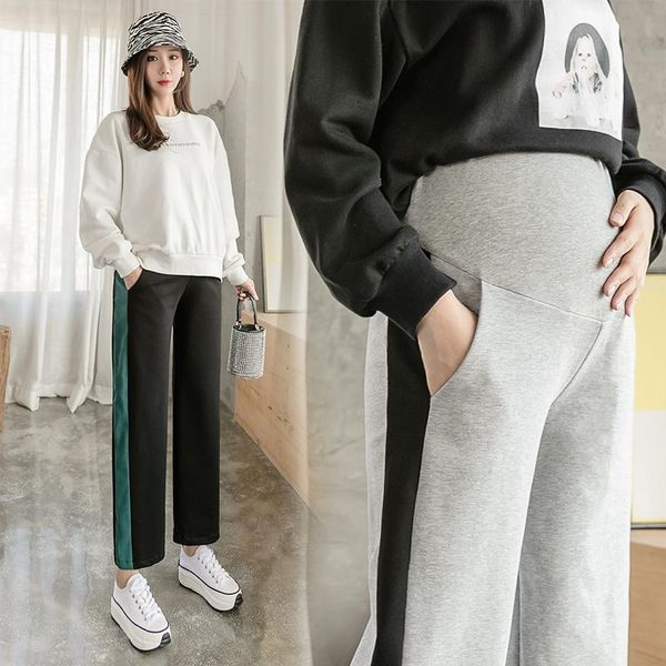 maternity pants spring autumn loose comfy belly support pants elastic waist maternity wide-leg trousers, White
maternity pants spring autumn loose comfy belly support pants elastic waist maternity wide-leg trousers, White