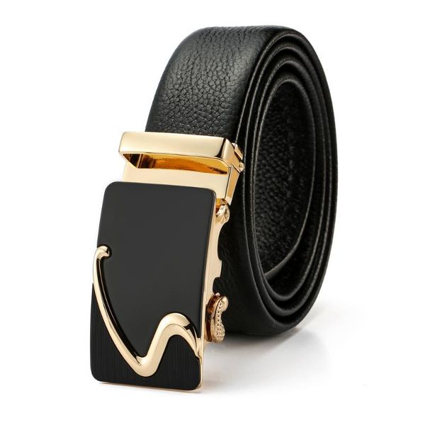 belts fashion s letter automatic buckle luxury leather belt men's business full grain man waist strap, Black;brown
belts fashion s letter automatic buckle luxury leather belt men's business full grain man waist strap, Black;brown
