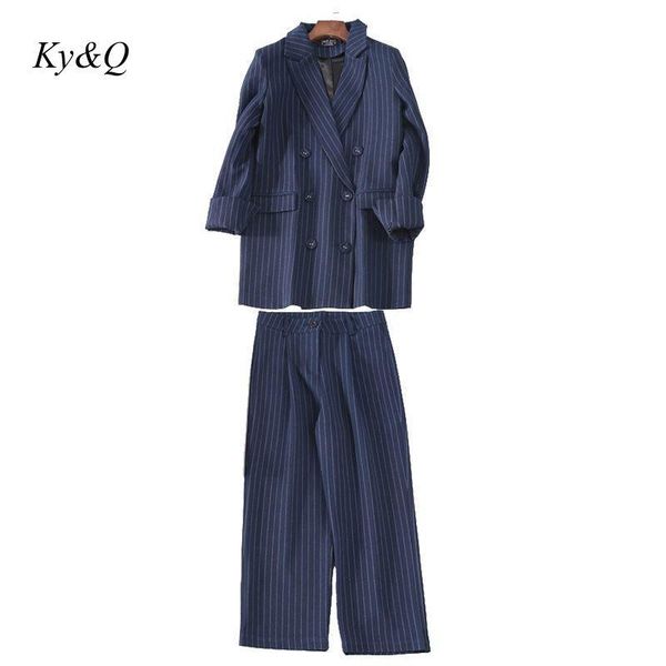 two piece dress brand deigner autumn winter 2021 korean women elegant striped suit jacket long casual pants two-piece blue set office clothe, White
two piece dress brand deigner autumn winter 2021 korean women elegant striped suit jacket long casual pants two-piece blue set office clothe, White