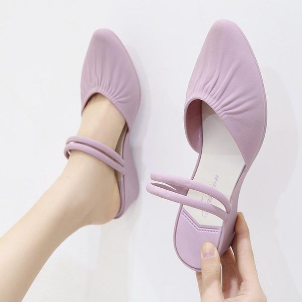 slippers 2021 fashion sandals women's summer fairy style mid heel toe box wedge platform one pair of shoes for two uses non-slip, Black
slippers 2021 fashion sandals women's summer fairy style mid heel toe box wedge platform one pair of shoes for two uses non-slip, Black