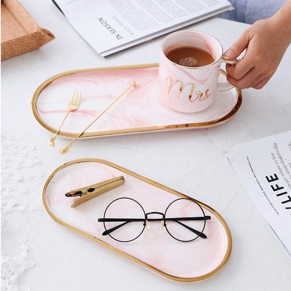 kitchen storage & organization scandinavian oval marble ceramic tray western table decor snack cake plate chic handmade gold-plated rim jewe
kitchen storage & organization scandinavian oval marble ceramic tray western table decor snack cake plate chic handmade gold-plated rim jewe