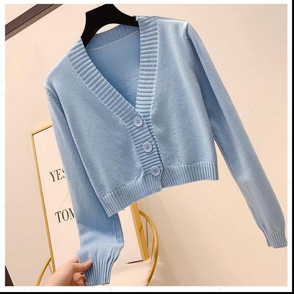 cropped cardigan women spring autumn short sweater cardigan knitted black white beige blue green cardigan female, White;black
cropped cardigan women spring autumn short sweater cardigan knitted black white beige blue green cardigan female, White;black