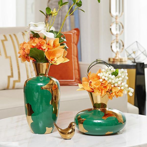vases luxury ceramic green gold vase decoration deskflower arrangement home model room wedding
vases luxury ceramic green gold vase decoration deskflower arrangement home model room wedding