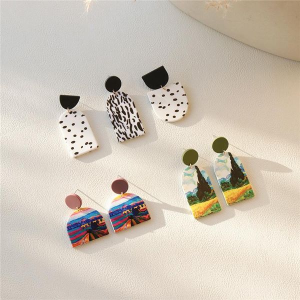 dangle & chandelier aomu 2021 vintage colorful acrylic black spot oil painting graffiti geometric round drop earrings for women jewelry gift, Silver
dangle & chandelier aomu 2021 vintage colorful acrylic black spot oil painting graffiti geometric round drop earrings for women jewelry gift, Silver