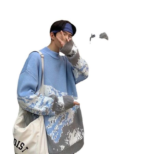 men's sweaters pullovers women oversize personality couples mountain peaks knit sweater female winter fashion retro daily japanese, White;black
men's sweaters pullovers women oversize personality couples mountain peaks knit sweater female winter fashion retro daily japanese, White;black