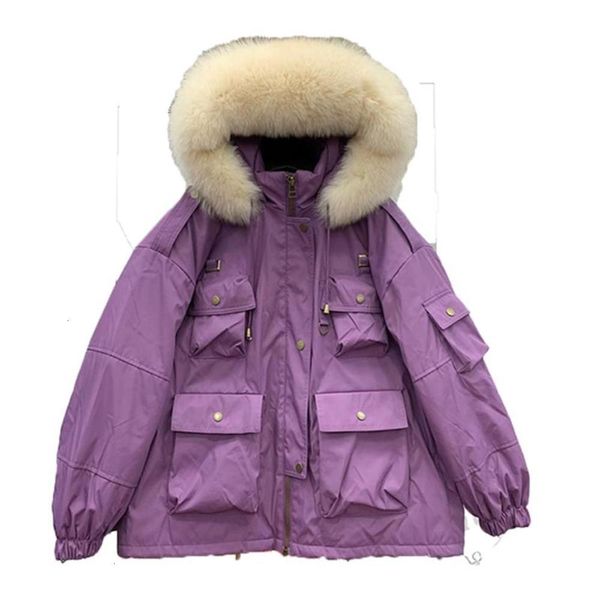 light luxurythick natural 2021 large women fur winter down coat 90% white duck parka female hooded short jacket loose outerwear brand, Black
light luxurythick natural 2021 large women fur winter down coat 90% white duck parka female hooded short jacket loose outerwear brand, Black