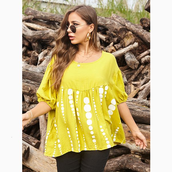 women's t-shirt summer 2020 vintage casual loose oversize dot print female harajuku ropa mujer half sleeve clothing hr25, White
women's t-shirt summer 2020 vintage casual loose oversize dot print female harajuku ropa mujer half sleeve clothing hr25, White