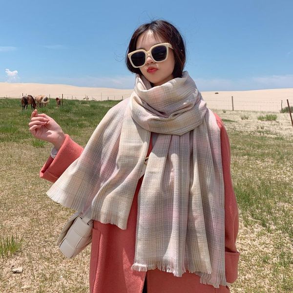 scarves 2021 wool stubble autumn winter scarf female shawls long classic more warm women, Blue;gray
scarves 2021 wool stubble autumn winter scarf female shawls long classic more warm women, Blue;gray