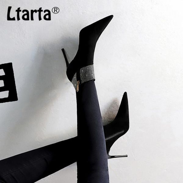 boots winter fashion nightclub banquet women's stiletto heel high suede pointed lapel rhinestone ds, Black
boots winter fashion nightclub banquet women's stiletto heel high suede pointed lapel rhinestone ds, Black
