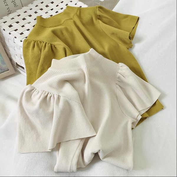 women knitted puff sleeve blouse spring women pullovers knitted women casual cute blouse for sweaters, White
women knitted puff sleeve blouse spring women pullovers knitted women casual cute blouse for sweaters, White