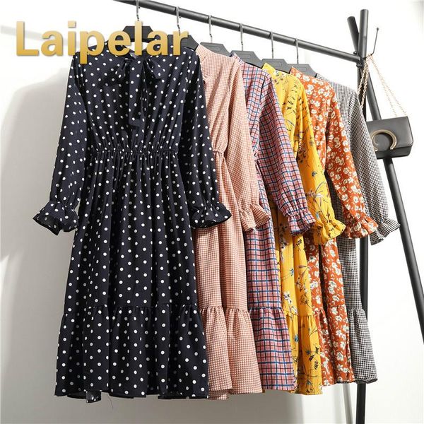 casual dresses laipelar spring summer chiffon print dress cute women floral long bowknot sleeve vestido s-xl size, Black;gray
casual dresses laipelar spring summer chiffon print dress cute women floral long bowknot sleeve vestido s-xl size, Black;gray